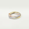 Trinity ring small model white gold rose gold yellow gold